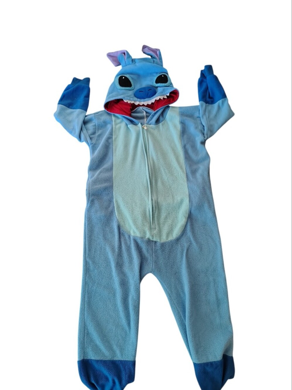 Disney Lilo & Stitch Stitch One piece Costume Pajamas Size Tag Gone
